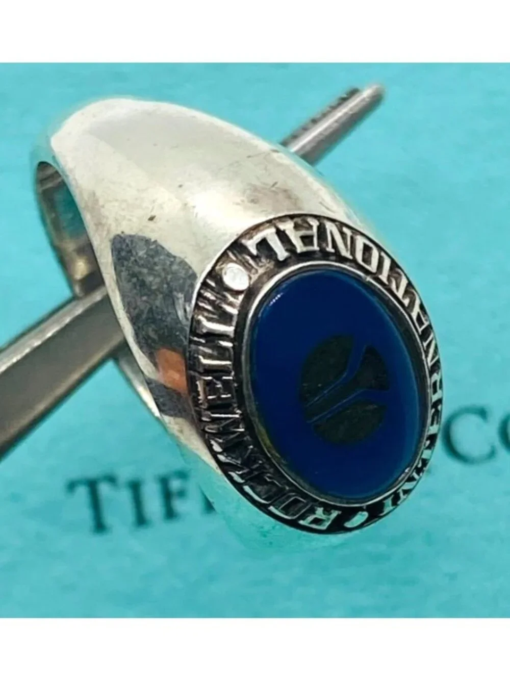 Tiffany & Co Sterling Silver 925 Rockwell International Ring  Size 12